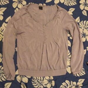 3 For $25 Romantic  Grey Blue Peasant Top